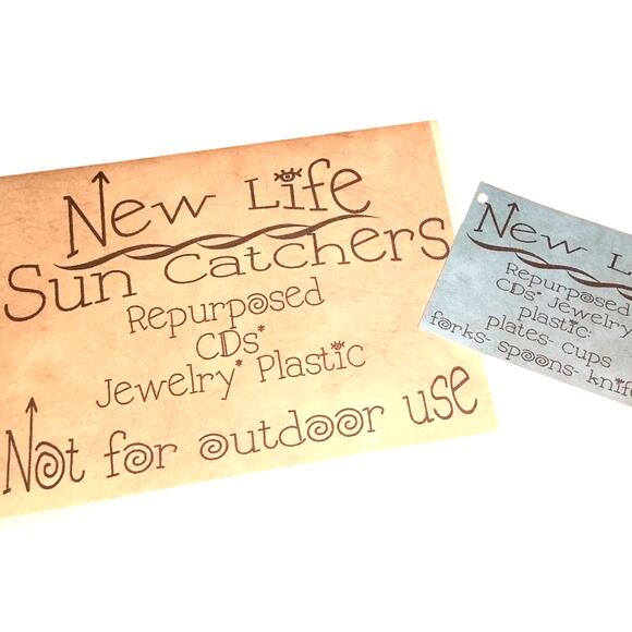 "Wings" New Life Up~Cycled Sun Catchers - Picture 7 of 8